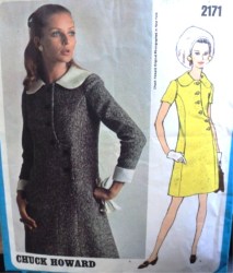 2171 68 CHUCK HOWARD BUTTON A-DRESS,DETACH COLLR,CUFF PATTERN 12